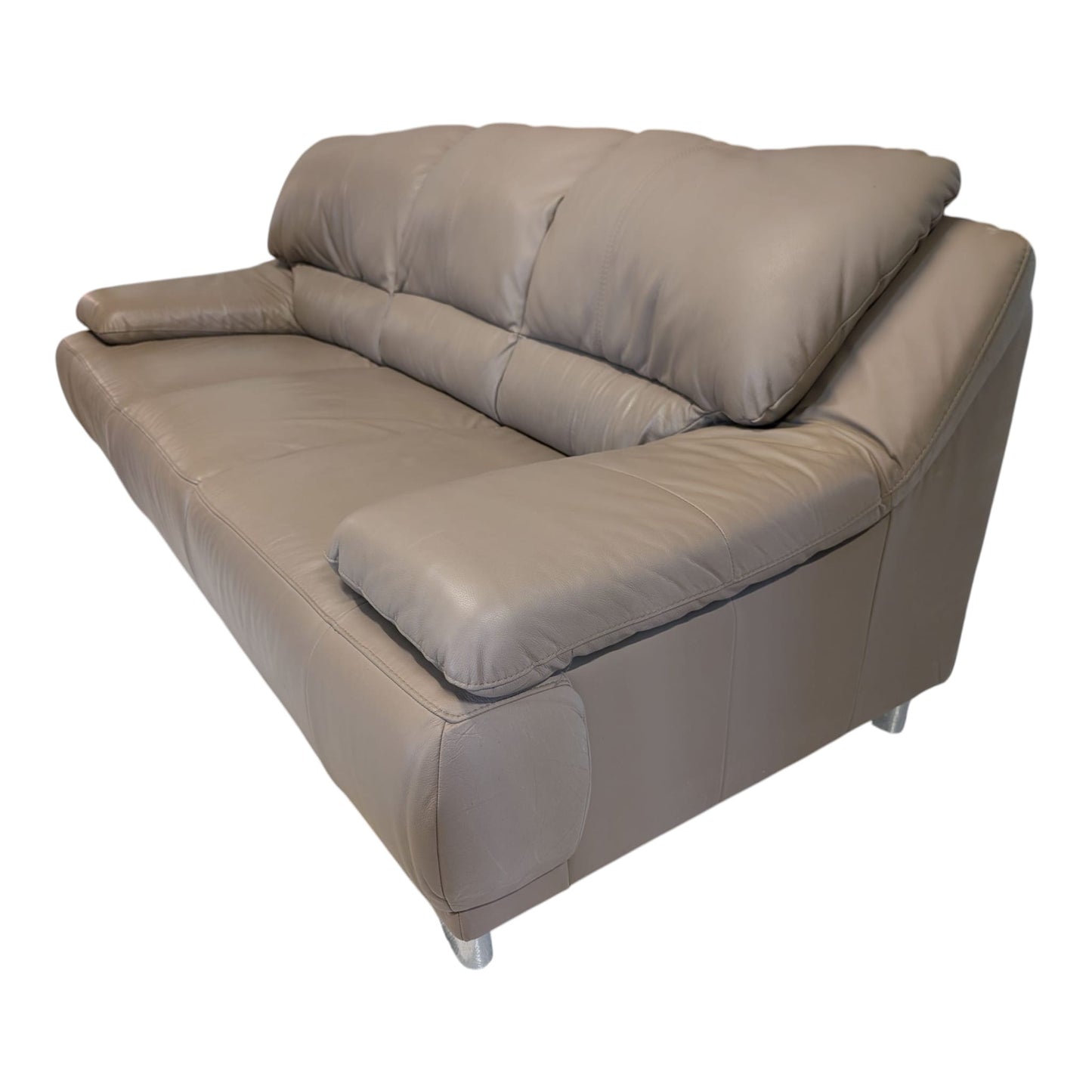 Beiges Zweier-Sofa-Set aus Kunstleder Art.-Nr. 388