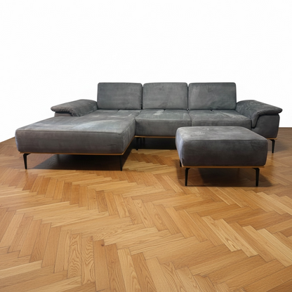 Ecksofa von W. Schillig mit passendem Hocker Art.- Nr. 057