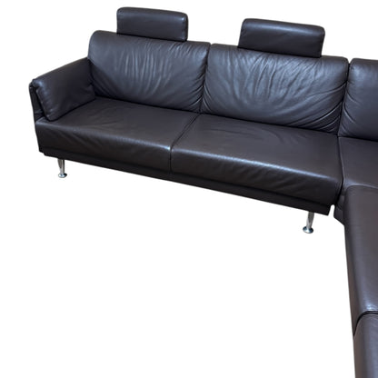 Echtleder-Ecksofa von Horst Möbeln in Braun Art.-Nr. 544