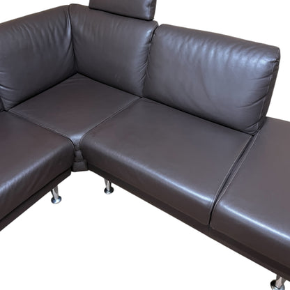 Echtleder-Ecksofa von Horst Möbeln in Braun Art.-Nr. 544