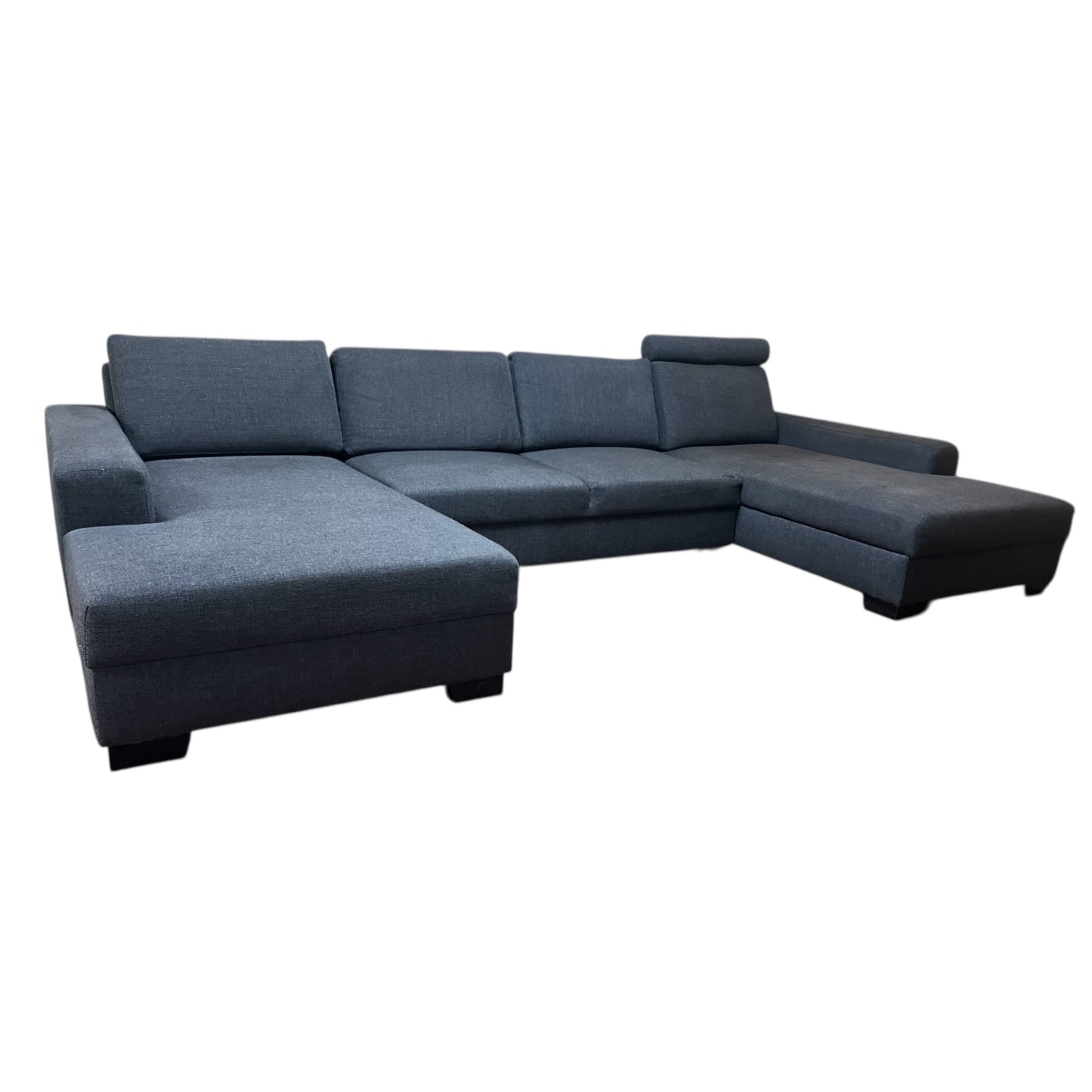 Dunkelgraues U-förmiges Sofa von Ikea mit 2 Stauräumen Art.-Nr. 519