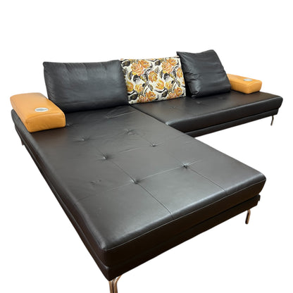 Hochwertiges Ecksofa aus echtem Leder von W. Schillig. Art.- Nr. 526