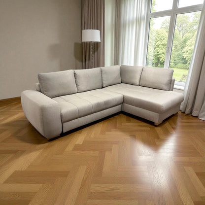 Das Sofa verfügt über Stauraum und eine Bettfunktion Art.-Nr. 522