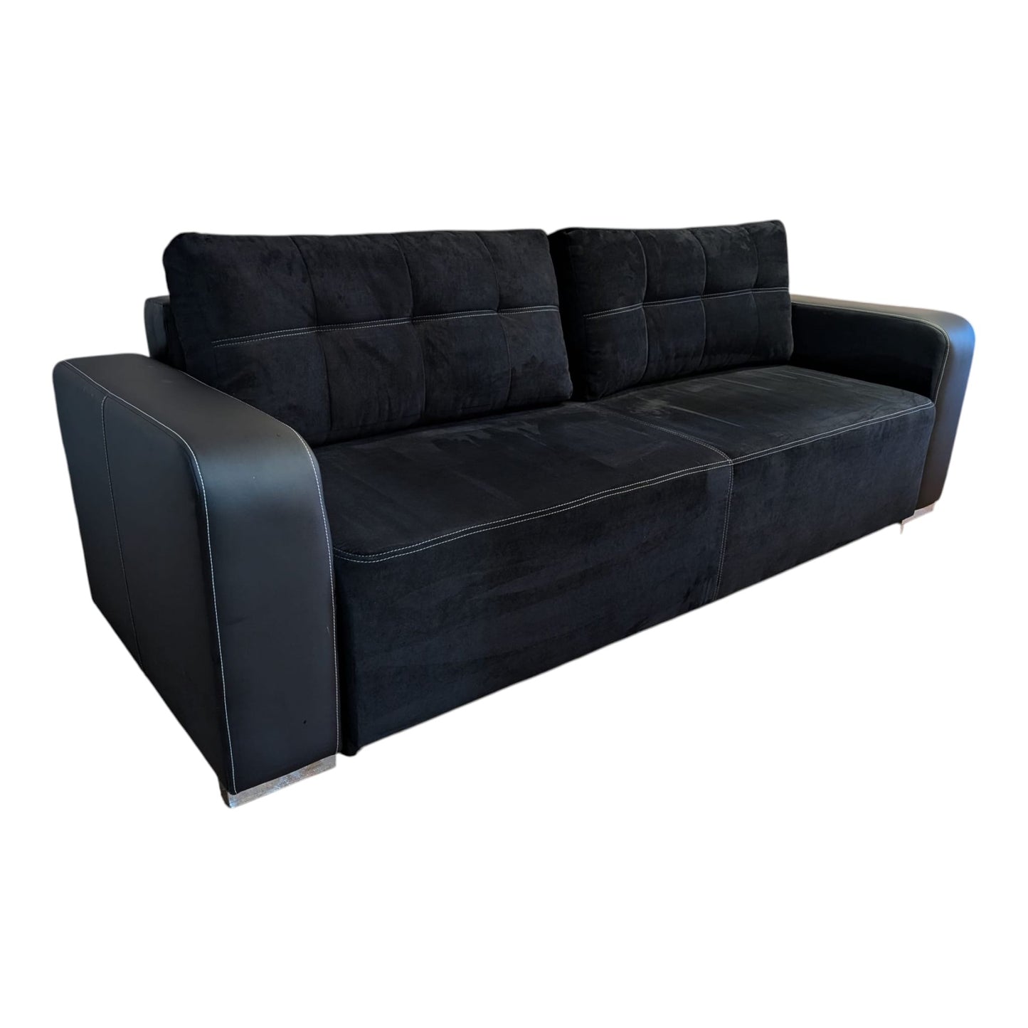 Schwarzes Bettsofa mit Stauraum Art.-Nr. 383