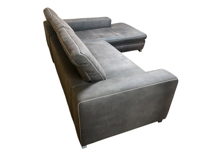 Hochwertiges Ecksofa aus Alcantara mit verstellbaren Kopfstützen Art.-Nr. 586