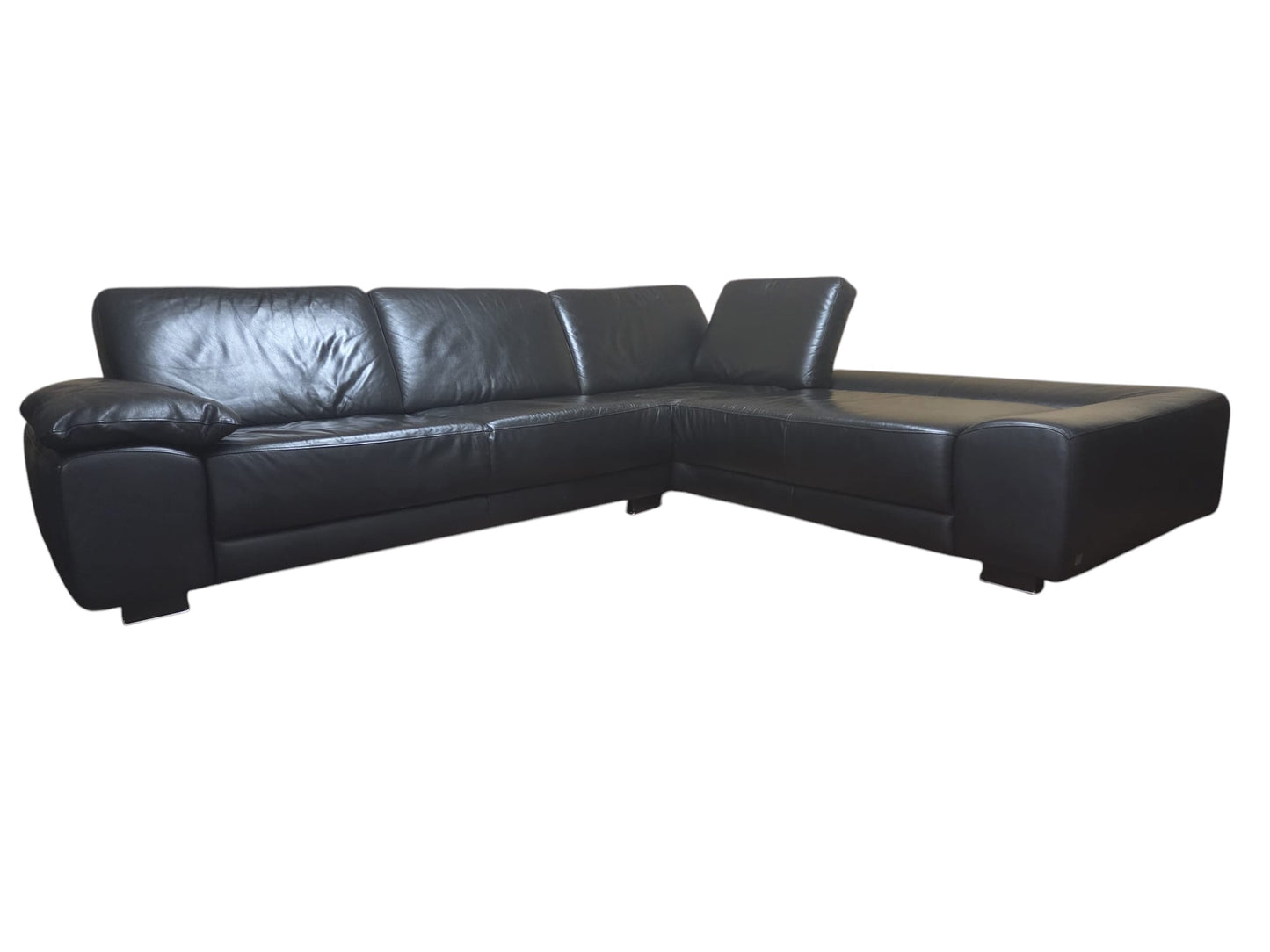 Ecksofa aus echtem Leder von W. Schillig. Art.-Nr. 043