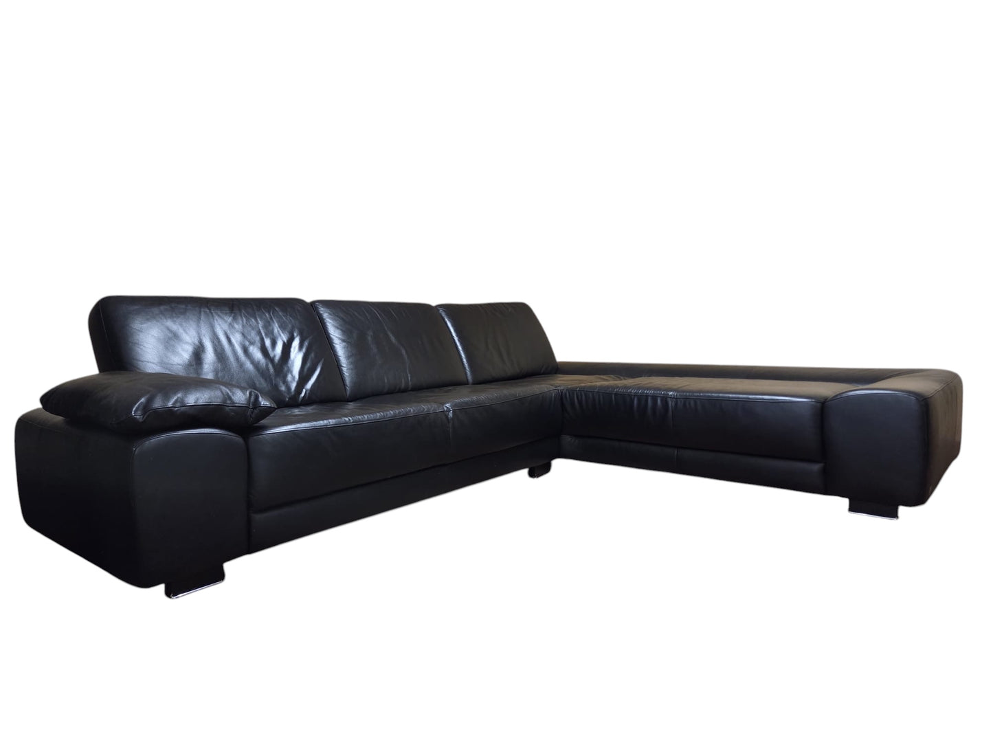 Ecksofa aus echtem Leder von W. Schillig. Art.-Nr. 043