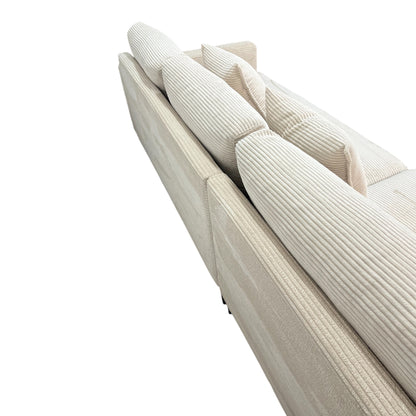 Ecksofa in Beige (Cord) Art.- Nr. 546