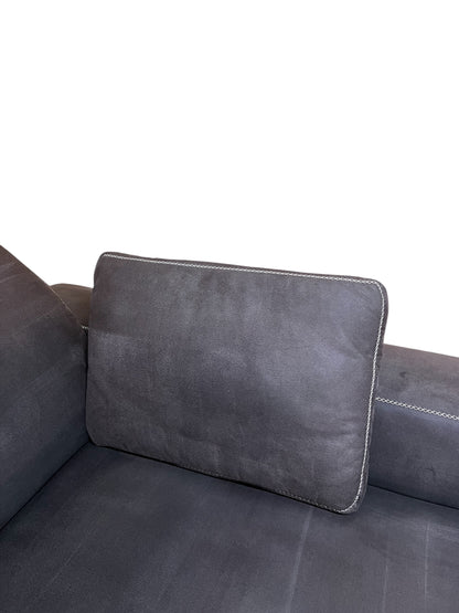 Hochwertiges Ecksofa aus Alcantara mit verstellbaren Kopfstützen Art.-Nr. 586
