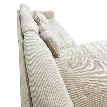 Ecksofa in Beige (Cord) Art.- Nr. 546