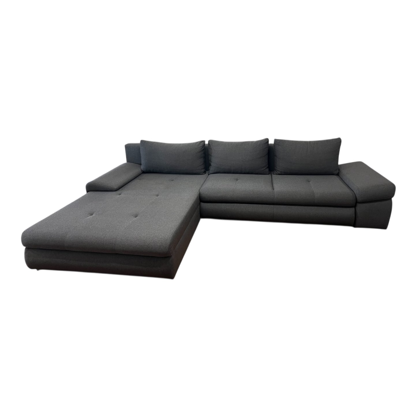 Ecksofa in Grau mit Bettfunktion und Stauraum Art.-Nr. 505