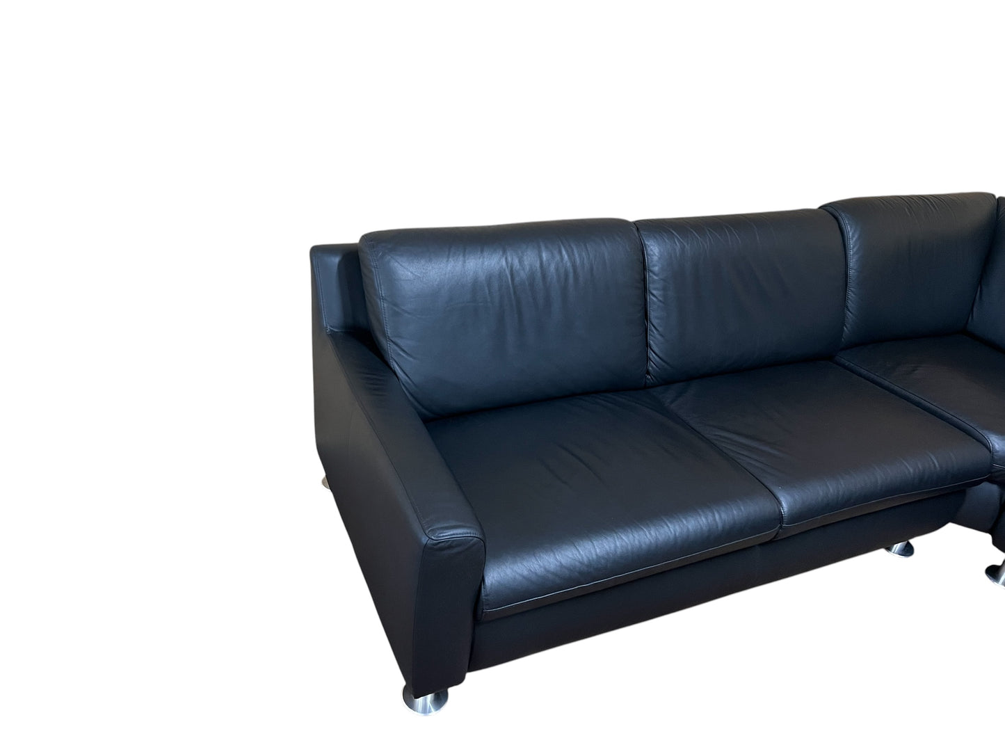Ecksofa aus echtem Leder von Willi Schillig. Art.-Nr. 036