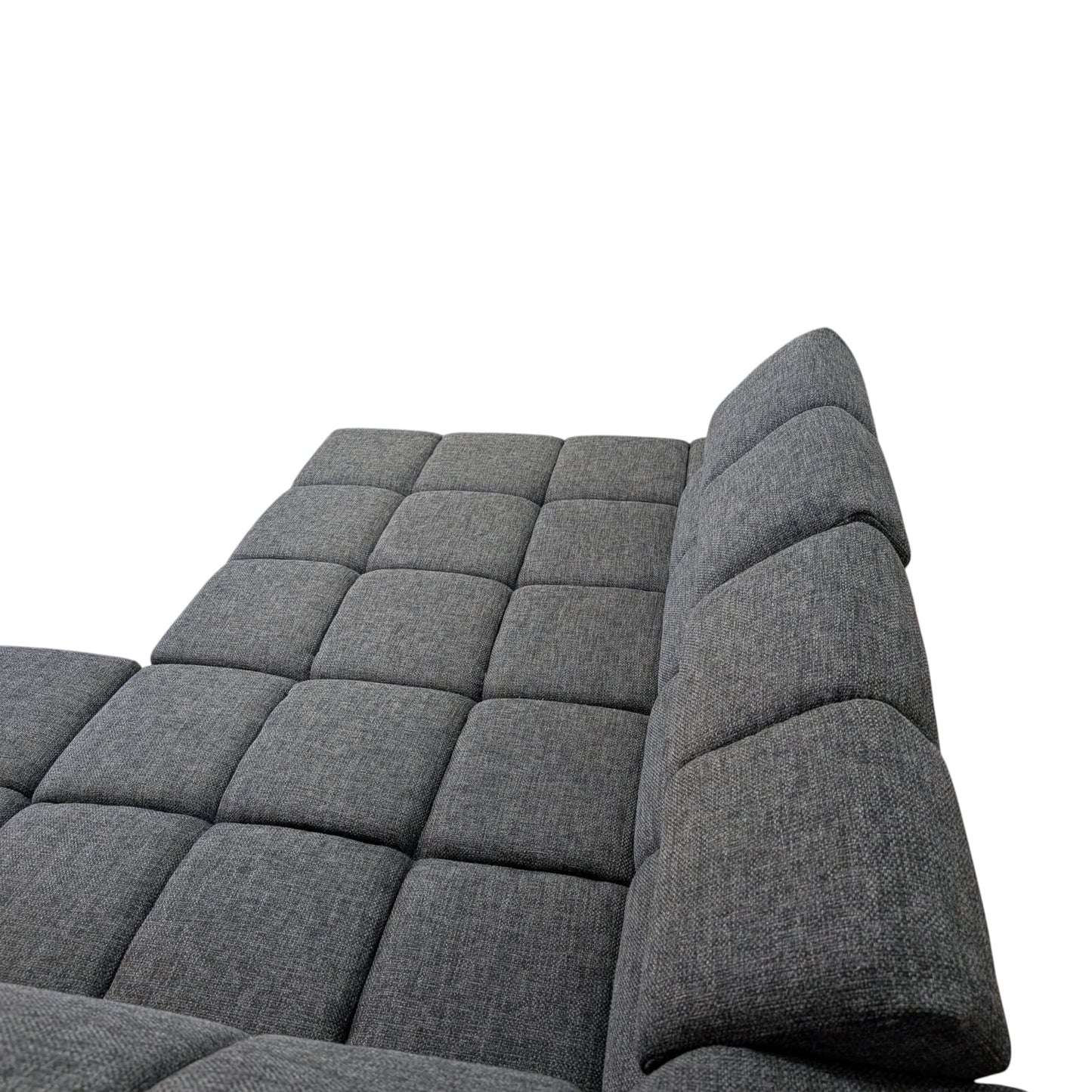Bubel-Ecksofa in Grau mit verstellbaren Kopfstützen Art.-Nr. 451