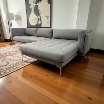 Modernes graues Ecksofa Art.-Nr. 496