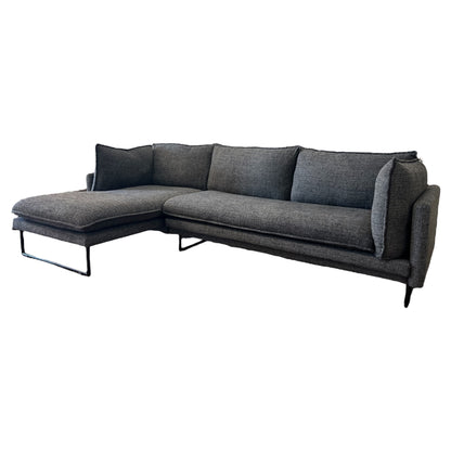 Kleines dunkelgraues Ecksofa Art.-Nr. 481
