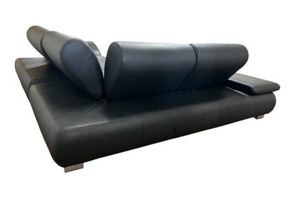 Hochwertiges Echtleder Ecksofa in Schwarz von Koinor Art.-Nr. 597