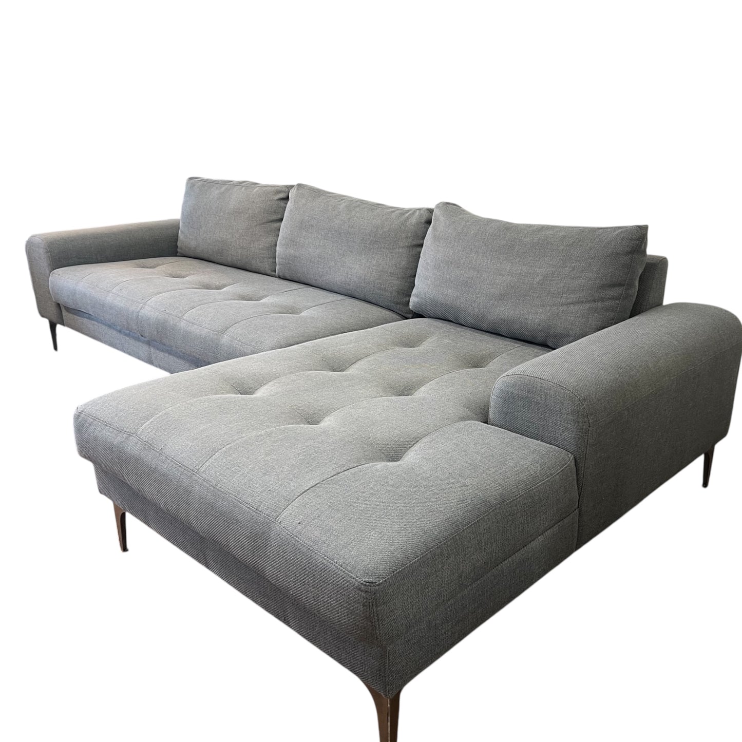Graues Ecksofa von Micasa Art.-Nr 475