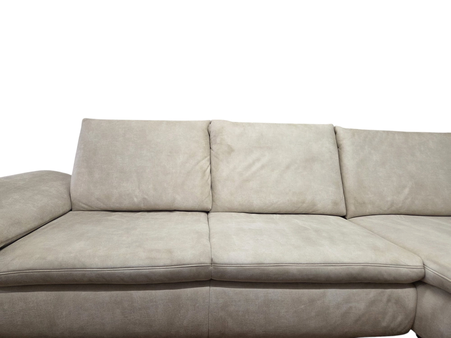 Hochwertiges Ecksofa in Beige von Dieter Knoll. Art.-Nr. 041