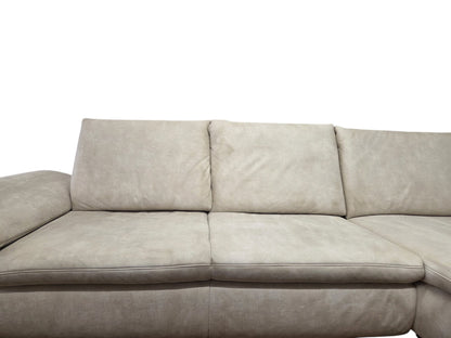 Hochwertiges Ecksofa in Beige von Dieter Knoll. Art.-Nr. 041