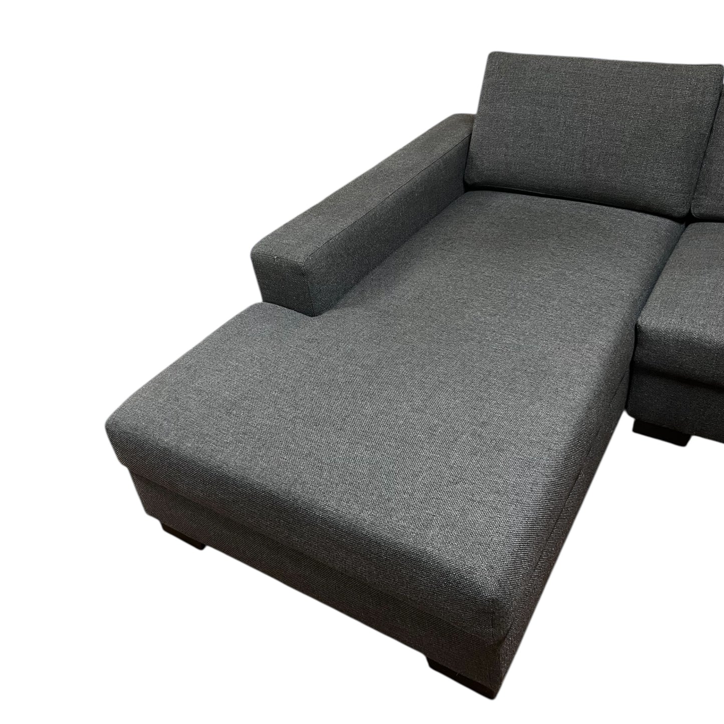 Dunkelgraues U-förmiges Sofa von Ikea mit 2 Stauräumen Art.-Nr. 519