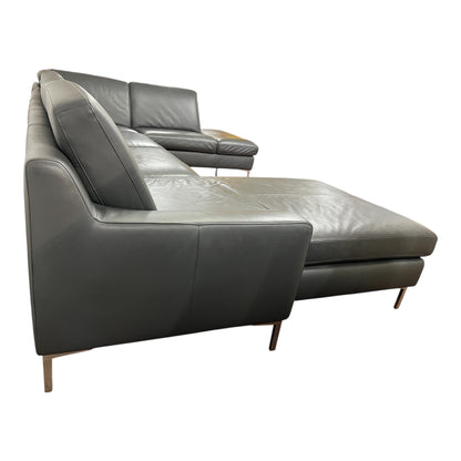 Echtleder-U-förmiges Sofa von Designer W. Schilling Art.-Nr. 469