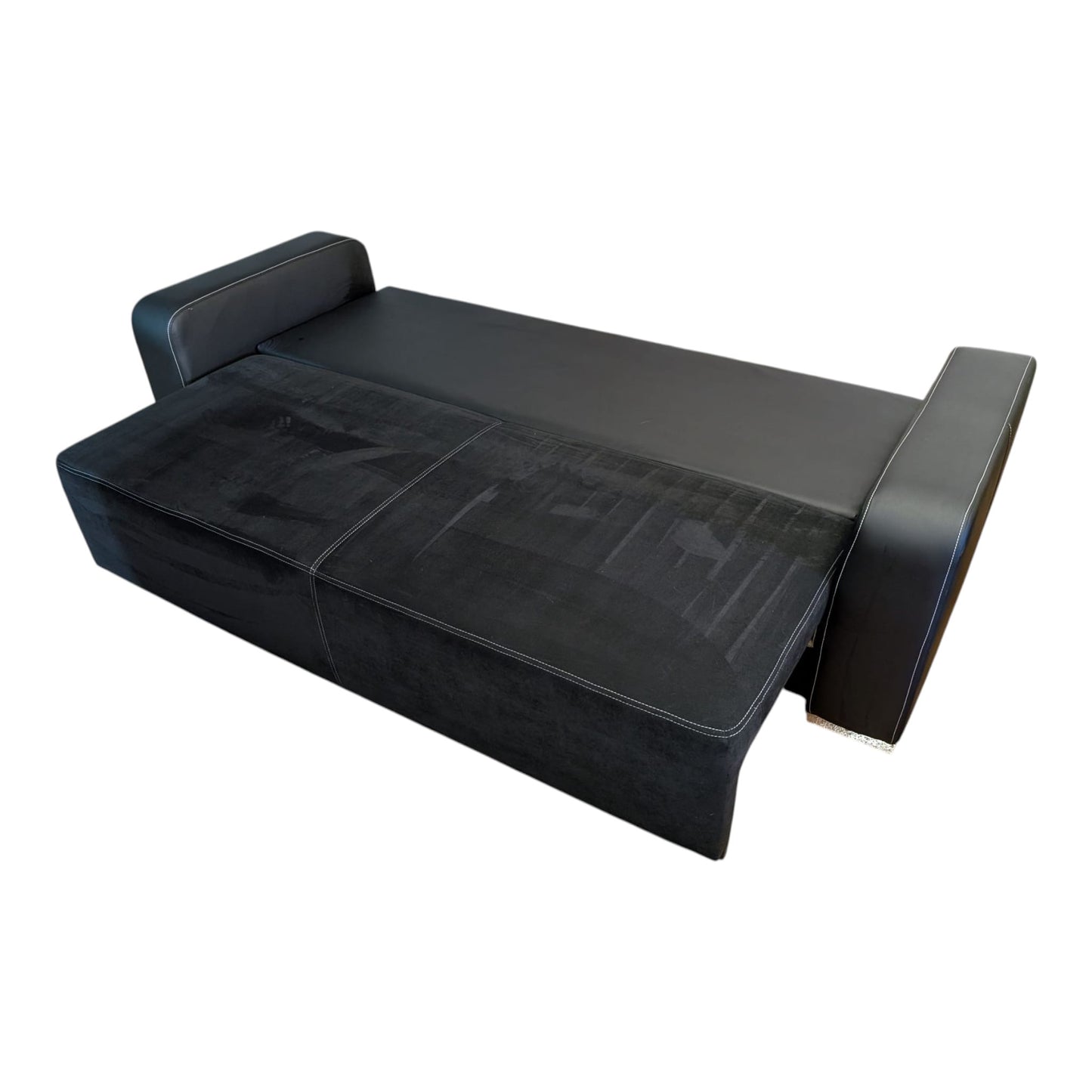 Schwarzes Bettsofa mit Stauraum Art.-Nr. 383