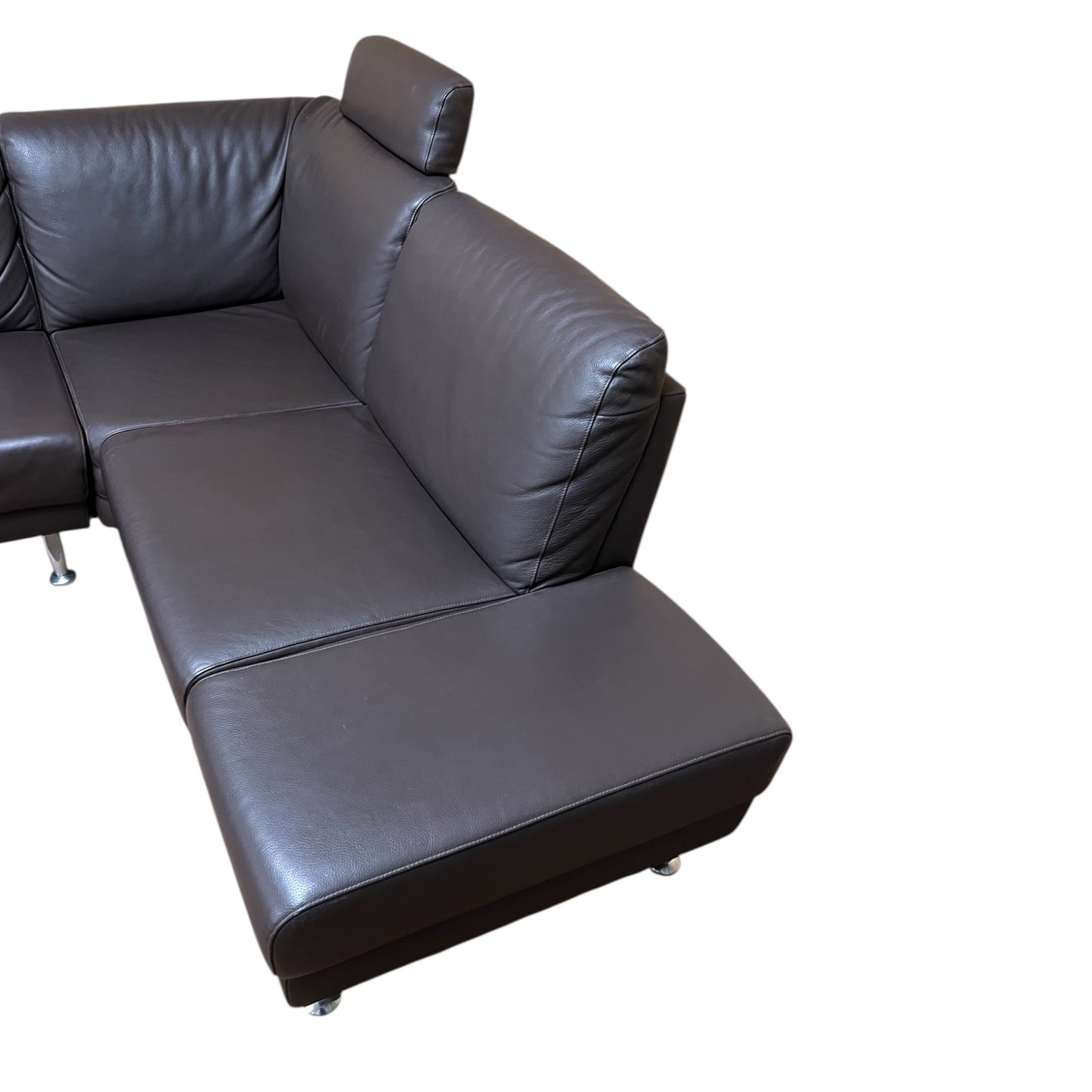 Echtleder-Ecksofa von Horst Möbeln in Braun Art.-Nr. 544