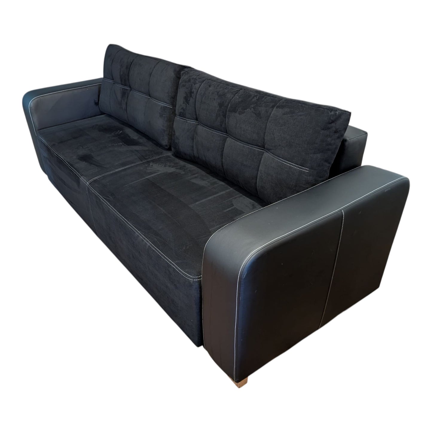 Schwarzes Bettsofa mit Stauraum Art.-Nr. 383