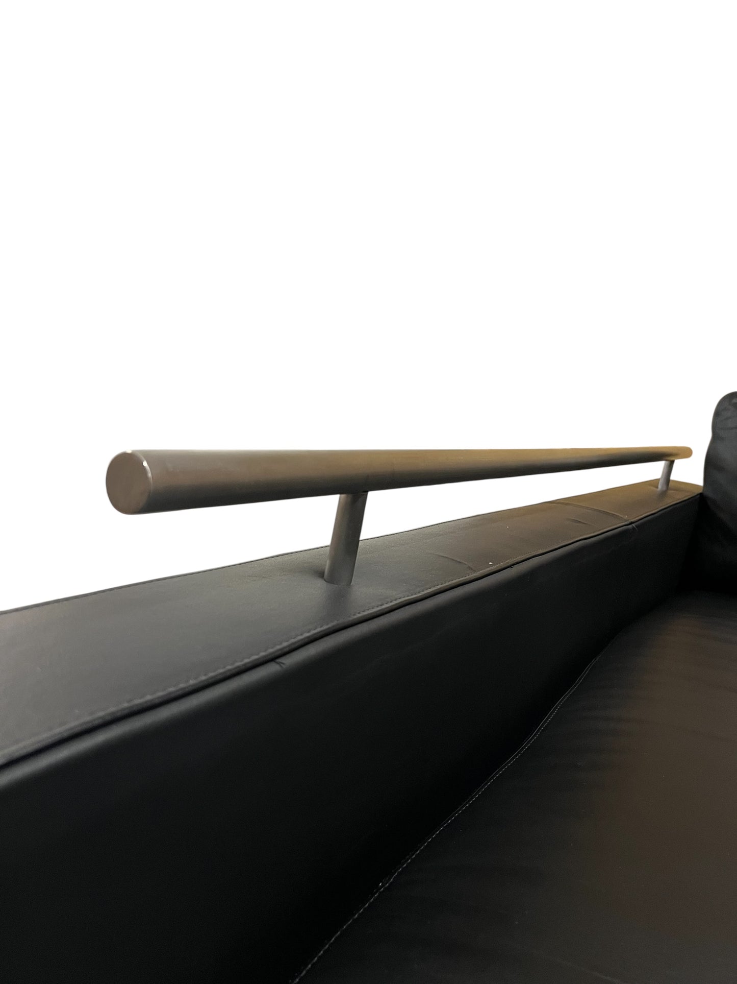 Hochwertiges Echtleder-Ecksofa in Schwarz von Linie C Art.-Nr. 593