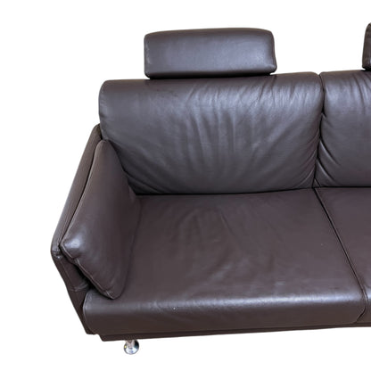 Echtleder-Ecksofa von Horst Möbeln in Braun Art.-Nr. 544