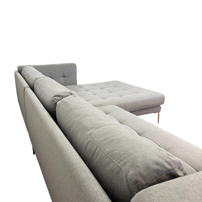 Modernes graues Ecksofa Art.-Nr. 496