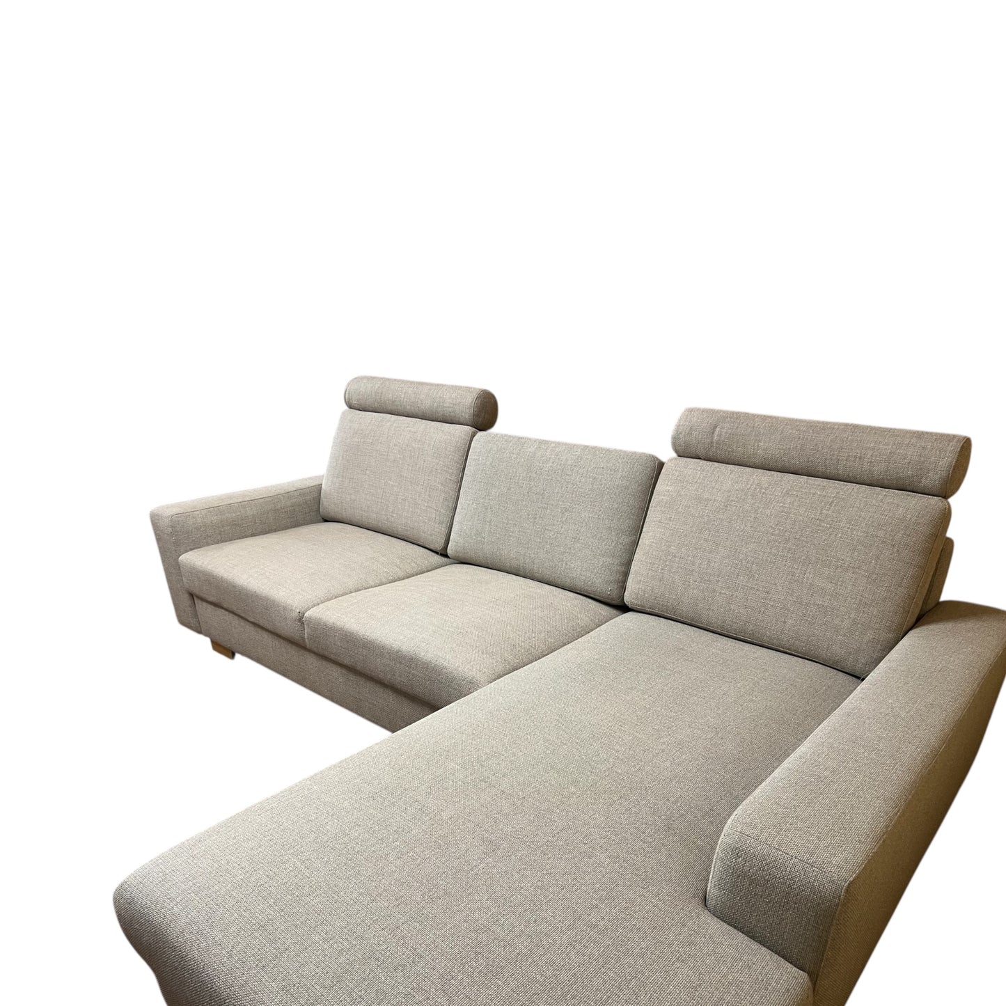 Beiges Ecksofa Sörvallen von IKEA mit Stauraum Art.-Nr. 538