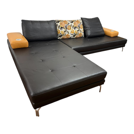 Hochwertiges Ecksofa aus echtem Leder von W. Schillig. Art.- Nr. 526