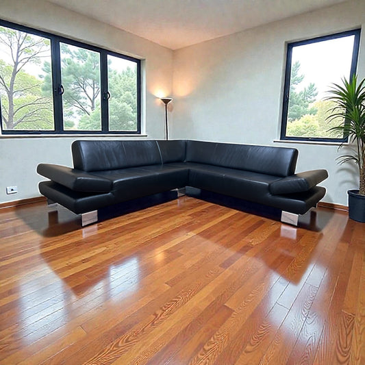 Hochwertiges Echtleder-Ecksofa von w. Schillig Art.-Nr. 561