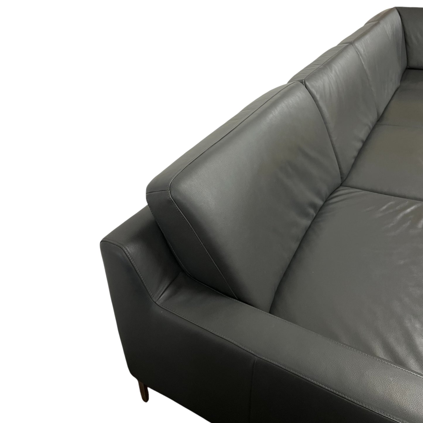 Echtleder-U-förmiges Sofa von Designer W. Schilling Art.-Nr. 469