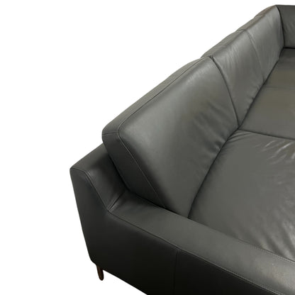 Echtleder-U-förmiges Sofa von Designer W. Schilling Art.-Nr. 469