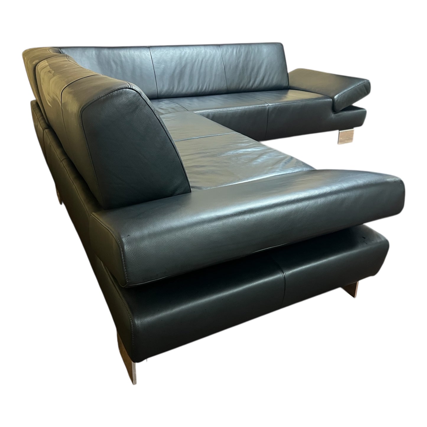 Hochwertiges Echtleder-Ecksofa von w. Schillig Art.-Nr. 561