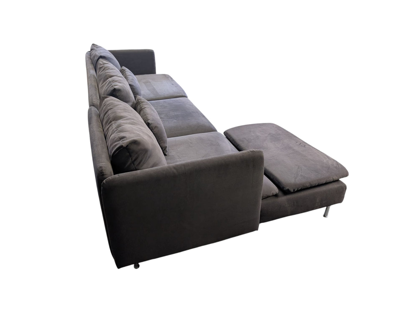 Graues Ecksofa SÖDERHAMN von IKEA Art.-Nr.212