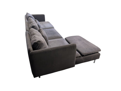 Graues Ecksofa SÖDERHAMN von IKEA Art.-Nr.212