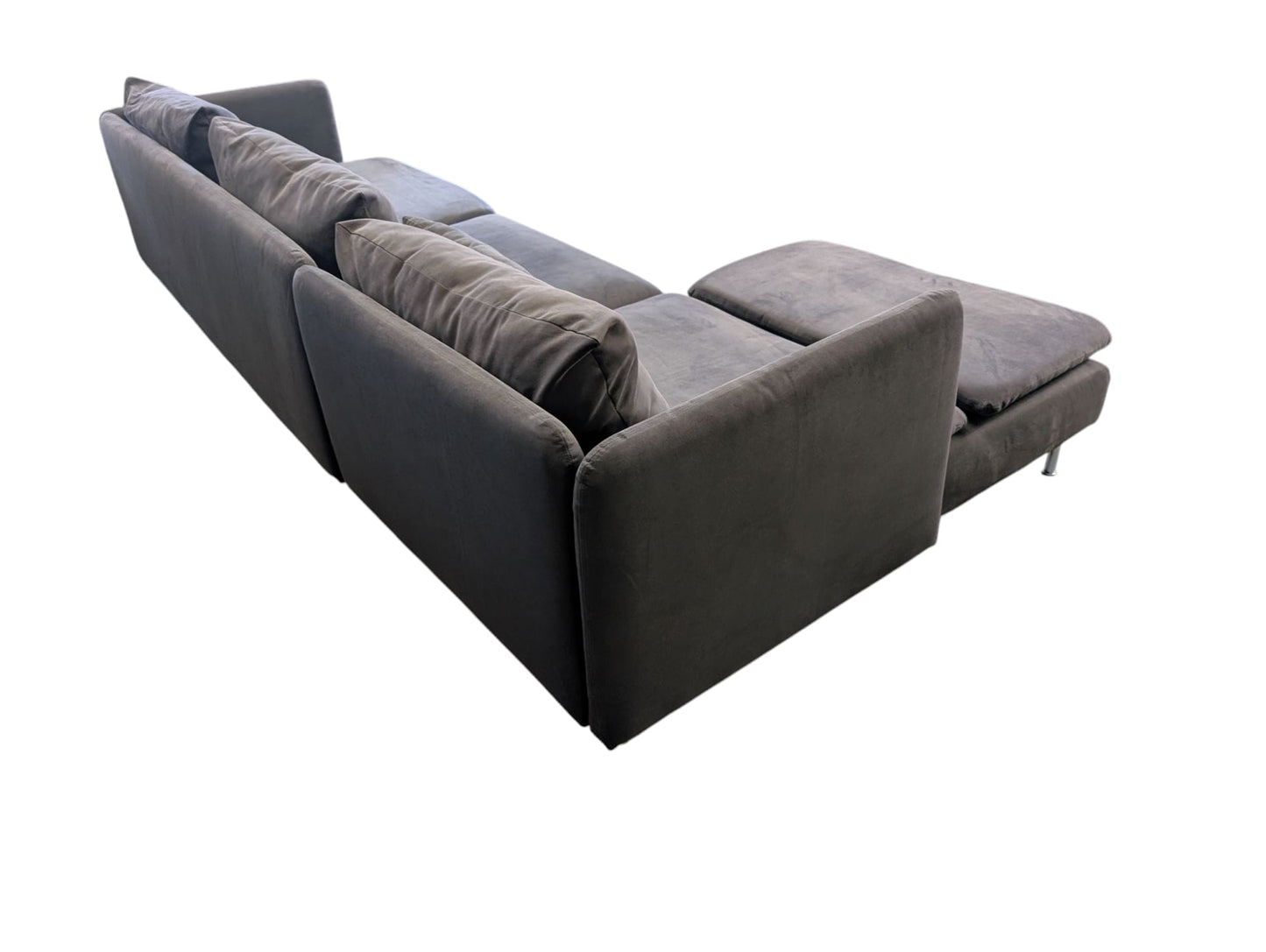 Graues Ecksofa SÖDERHAMN von IKEA Art.-Nr.212