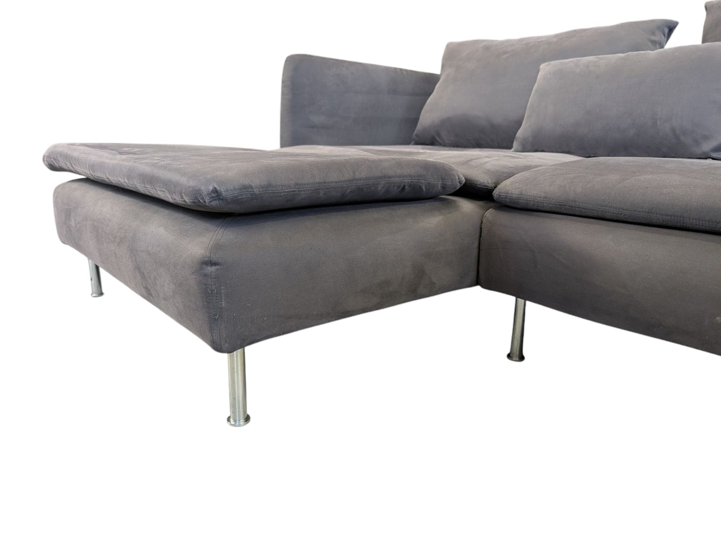 Graues Ecksofa SÖDERHAMN von IKEA Art.-Nr.212