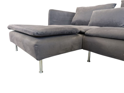 Graues Ecksofa SÖDERHAMN von IKEA Art.-Nr.212