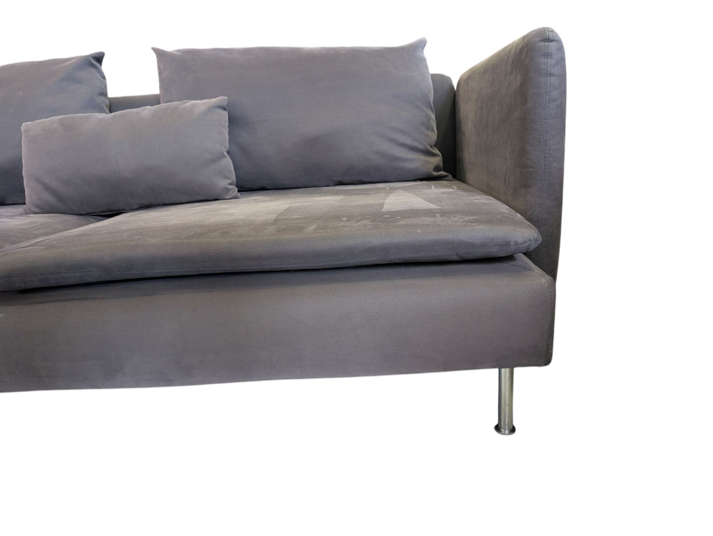 Graues Ecksofa SÖDERHAMN von IKEA Art.-Nr.212