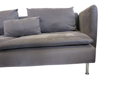 Graues Ecksofa SÖDERHAMN von IKEA Art.-Nr.212