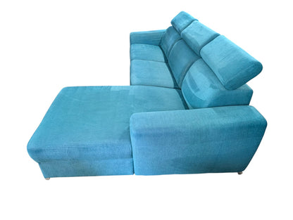 Grün-blaues Ecksofa mit elektrischer Liegefunktion Art.-Nr.218