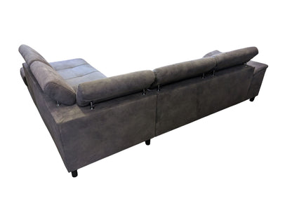 Hochwertiges graues Ecksofa aus Alcantara Art.-Nr.224