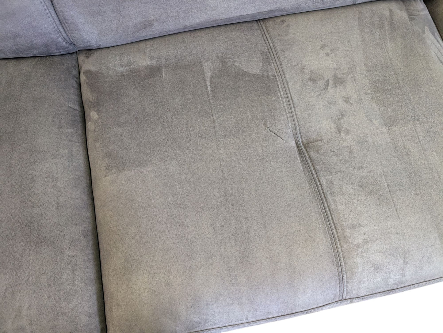 Hochwertiges graues Ecksofa aus Alcantara Art.-Nr.224