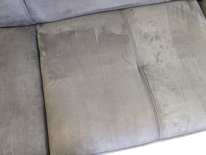 Hochwertiges graues Ecksofa aus Alcantara Art.-Nr.224