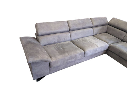 Hochwertiges graues Ecksofa aus Alcantara Art.-Nr.224