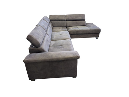 Hochwertiges graues Ecksofa aus Alcantara Art.-Nr.224